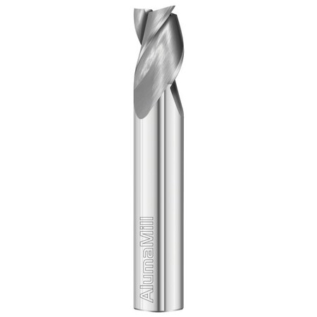 Fullerton Tool 3-Flute - 36 Degree Helix - 3835 AlumaMill HP End Mills, RH Spiral, Square, Stub, 1/4 38370